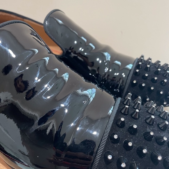 COPY - Men’s Christian Louboutin “Spooky 2 Flat” Black Patent Oxford - Picture 3 of 11
